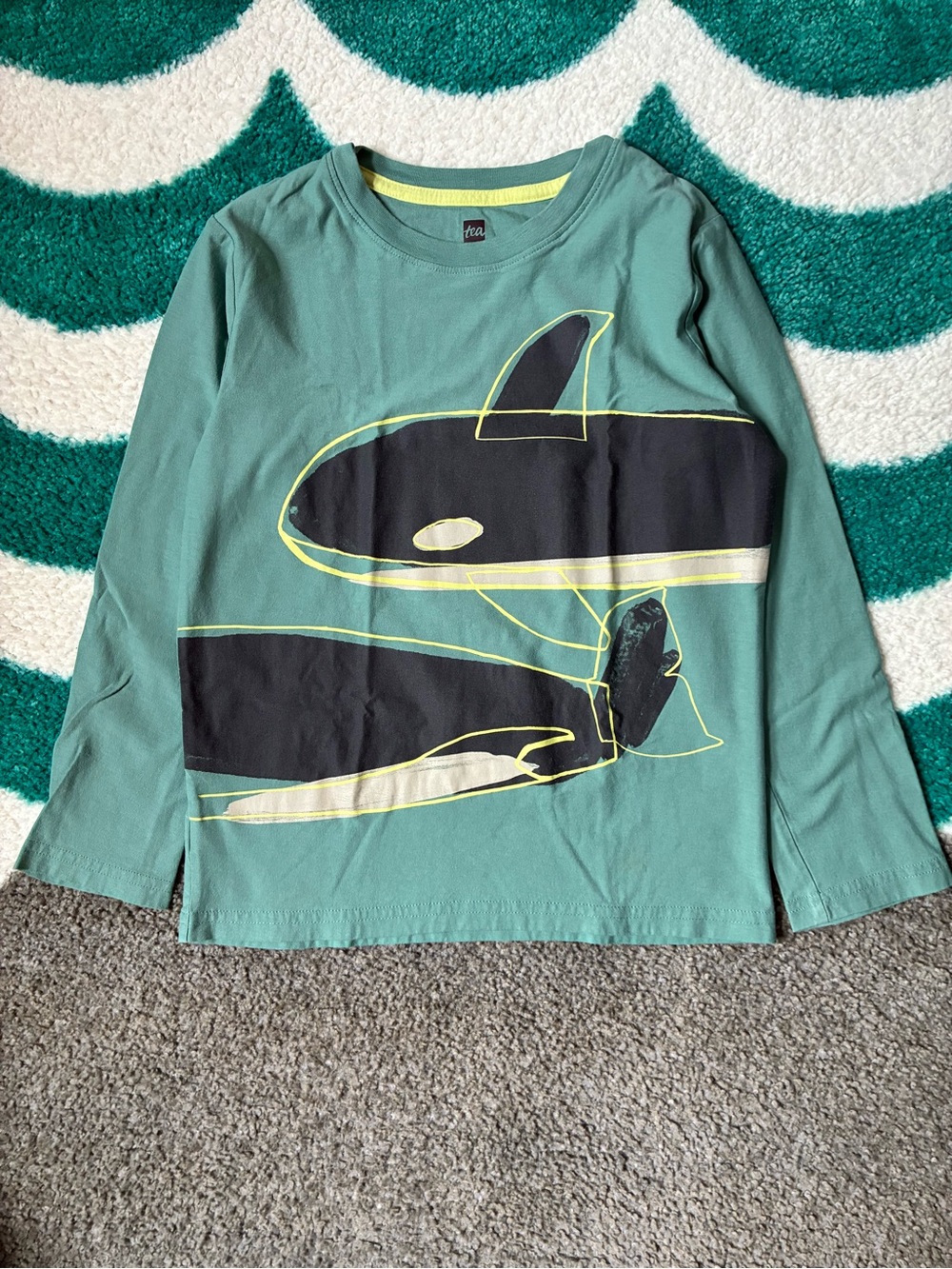 Tea Collection Orca Pod Tee (Seaspray) Size 8